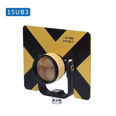 Prisma tunggal 15UB3 Kompatibel untuk Topcon SOUTH FOIF Total Stasiun Surveying Konstan -30/0mm 5/8x11 Wanita Thread Metal Holder