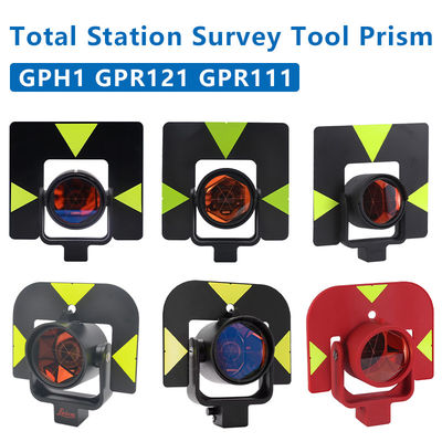 GPR111 GPH1 GPR121 Prisma Tunggal Untuk Leica Total Stasiun Prisma Surveying Instrument Offset 0mm Konstan Dengan Soft Bag