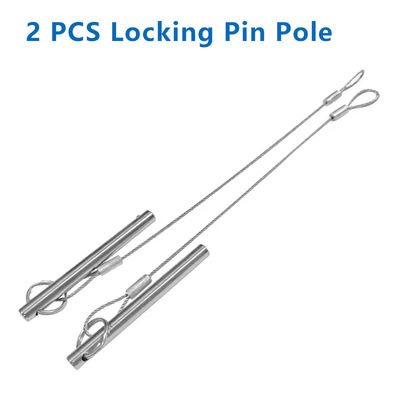 2 PCS Kunci Disisipkan Pin untuk Carbon Fiber Rod Plug Cocok untuk semua Surveying Pole Bolt Nose 55mm Panjang Rod Diameter 6mm
