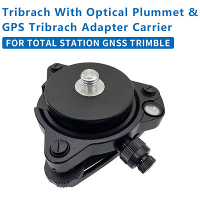 Tribrach Hitam dengan Adaptor Optik Plummet Tetap dengan 5/8X11 Thread untuk Total Station GNSS TRIMBLE Whole Set