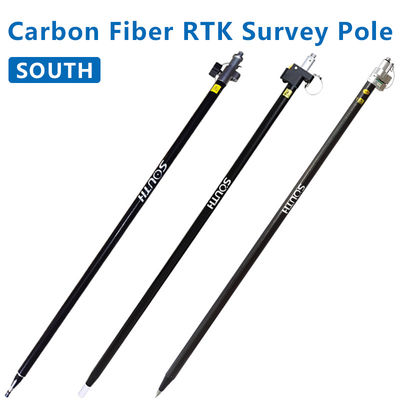 GPS RTK GNSS Telescopic Rover Pole Carbon Fiber Extendable Pole untuk Surveying GPS SEATH