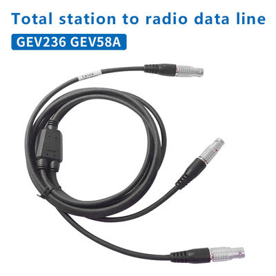 Kabel daya data berbentuk Y 8-PIN Untuk GEV236 GEV58A Sambungan radio nirkabel ke total stasiun dan baterai eksternal