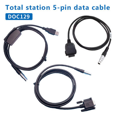 DOC129 Kabel data untuk TOPCON SOKKIA Total Stasiun ES/OS/PS Ke PC (win11) 5 Pin