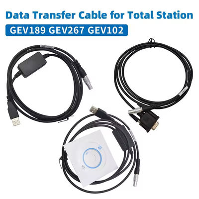 GEV189 GEV267 GEV102 Kabel Transfer Data untuk Leicaa Total Station 5 Pin USB ke Komputer