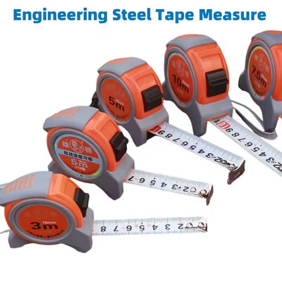 5 PCS Steel Core Coated with Nylon Film Washable Non-rust Wear-resistant Tape 3m 5m 7.5m 10m Engineering Steel Tape Ukuran