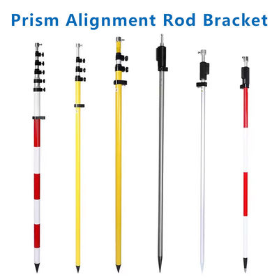 Tiang Karbon Fiber RTK/GPS Tengah-tiang 2m 3m Survei dan Pemetaan Prism Rod Bipod Tripod Bracket
