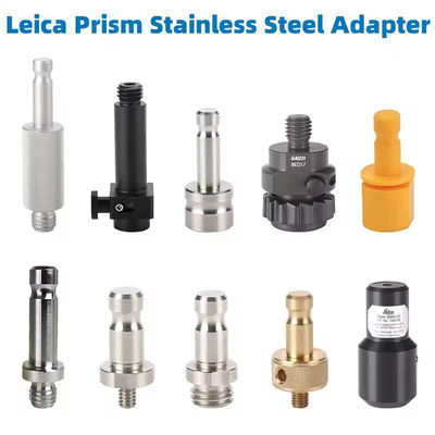 Adaptor Prisma 5/8 1/4 Konverter Ulir Konektor Tiang Penyelarasan Universal untuk Leica Base GPS RTK Total station